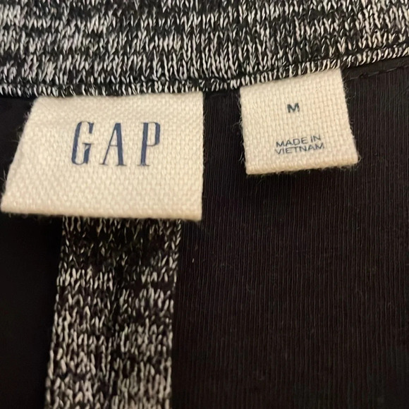 Gap women’s Medium blazer jacket coat black grey business stretch long sleeve - Picture 5 of 7